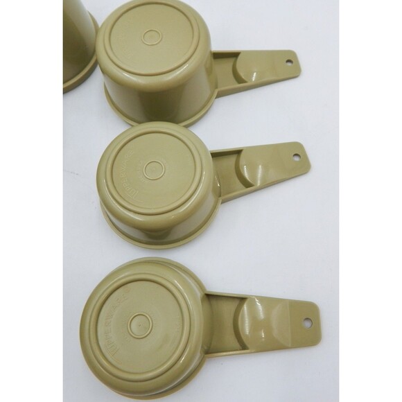 Tupperware Measuring Cups Complete Set of Six Olive Avocado Sage Green 761 - Picture 7 of 10